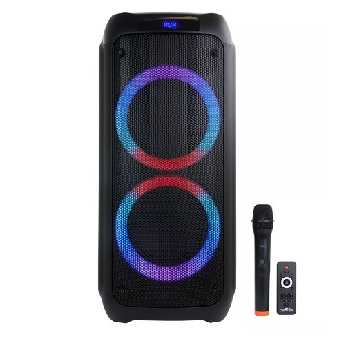 beFree Sound 10 Inch Portable Bluetooth Speaker with Party Lights