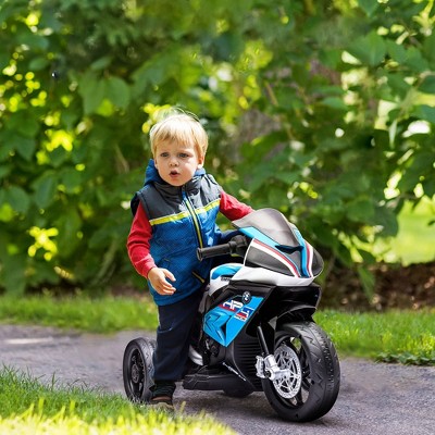 Blue 6V BMW HP4 Kids Electric Motorcycle Ride-On Toy