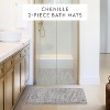 Soft Absorbent Chenille Bath Mat Rug with Anti-Skid Rubber Backing - Becky Cameron - 2 of 4