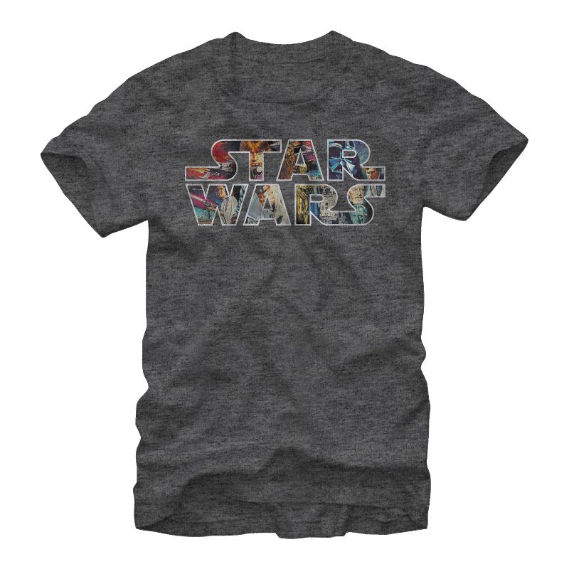 Men's Star Wars Classic Poster Logo T-Shirt, 1 of 6