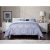 King Orlando Traditional Bed White - AFI: Hardwood Frame, USB Port, Adjustable Height - 3 of 4