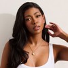 EVRY JEWELS WATERPROOF Gold or Silver Plated Shelly Necklace - 2 of 3