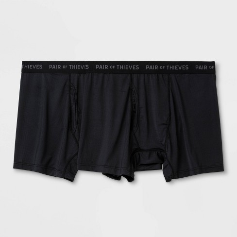 Pair Of Thieves Men s Super Fit Boxer Briefs 2pk Black Xl