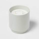 14oz Matte Ceramic Lotus and Hinoki Candle Light Blue - Project 62™