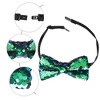 INSPIRE CHIC Men's Sequin Adjustable Pre-tied Bow Tie - 3 of 4
