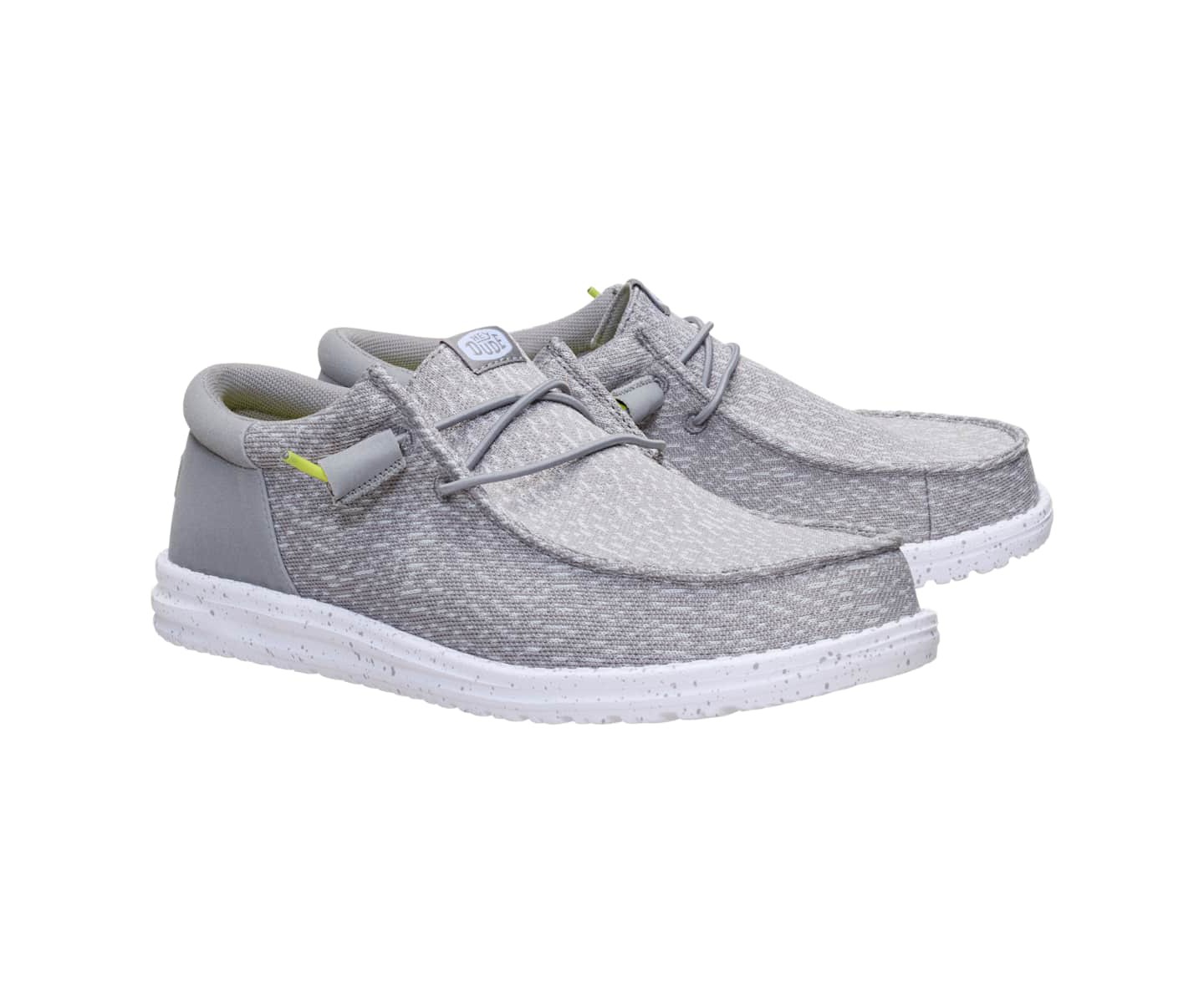 HEYDUDE Men Wally Funk Stretch Speckle, Flannel Grey/Multi, 7, цвет: Серый — фото 2
