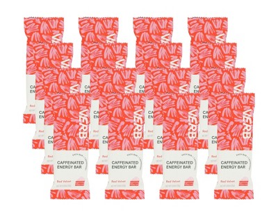 Verb Energy Red Velvet Caffeinated Energy Bar - 16 bars, .92 oz