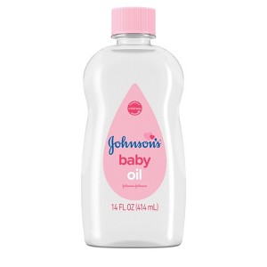 Johnson's Baby Body Pure Mineral Oil, Gentle & Soothing Massage Oil for Dry Skin - Original Scent - 14 fl oz - 1 of 4