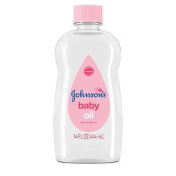Johnson's Baby Body Pure Mineral Oil, Gentle & Soothing Massage Oil for Dry Skin - Original Scent - 14 fl oz