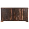 HomeRoots 72" Dark Brown Solid Wood Live Edge Sideboard with Six Doors - 4 of 4