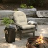 ARDEN Outdoor Plush Modern Tufted Rocking Chair Cushion, Set of 2, 20 x 18, Water Repellent, Fade Resistant - 2 of 4