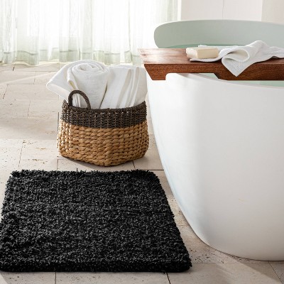 21"x34" Mélange Looped Bath Rug Black Casaluna™ Target