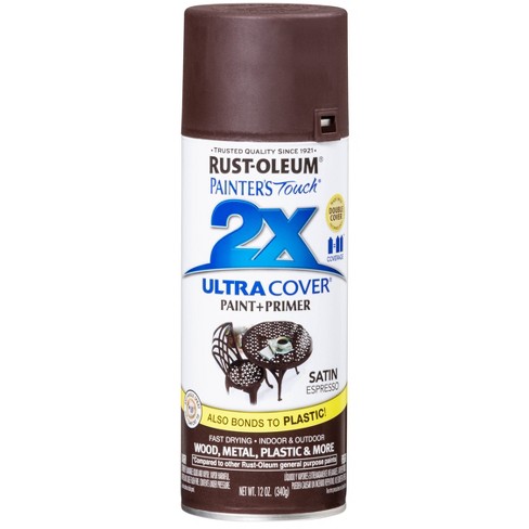 Rust-oleum 12oz 2x Painter's Touch Ultra Cover Spray Paint Espresso ...