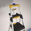 COSCO 6 ft Commercial Aluminum Project Ladder (Yellow) - 4 of 4