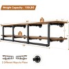 Besiost 2-Tier Clothing Rack with Hanging Rod, Clothing Shelves with Top Shelf - 3 of 4