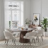 Lirago dinning table set of 4 67"L*33.5"W*30"H- Walnut - 3 of 4
