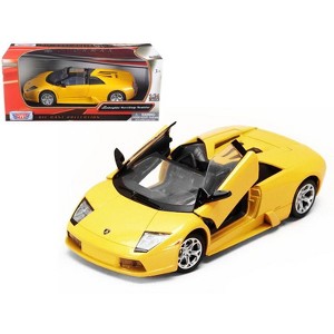Lamborghini Murcielago Roadster Yellow Metallic 1/24 Diecast Model Car by Motormax - 1 of 4