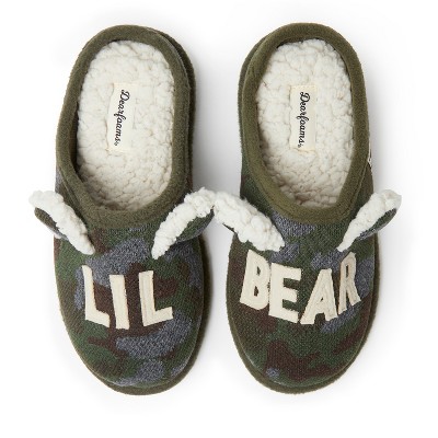 Dearfoams Women s Lil Bear Clog Slipper Camouflage Size L Target