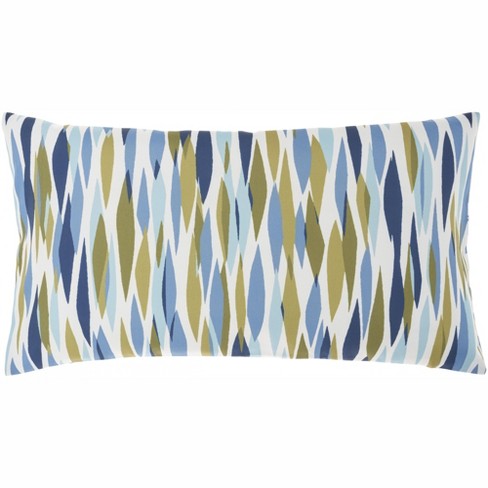 Waverly Solid 20 inch x 20 inch Navy Indoor/Outdoor Throw Pillow