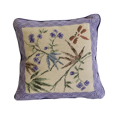 C&F Home 14" x 14" Bamboo Shadows Needlepoint Pillow