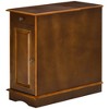 HOMCOM Side Table with Flip Top, Slim End Table with Storage Drawer and Cabinet for Living Room - 4 of 4