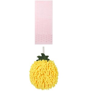 REGALWOVEN Cute Soft Absorbent Hand Towels for Quick Drying 14" x 30"/6" x 6" 2 Pcs - 1 of 4
