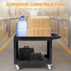 2-Tier Utility Service Cart, 550LBS Tool Cart with Wheels, Multipurpose Mobile Storage Organizer, for Warehouse, Workshop, Garage - 2 of 4