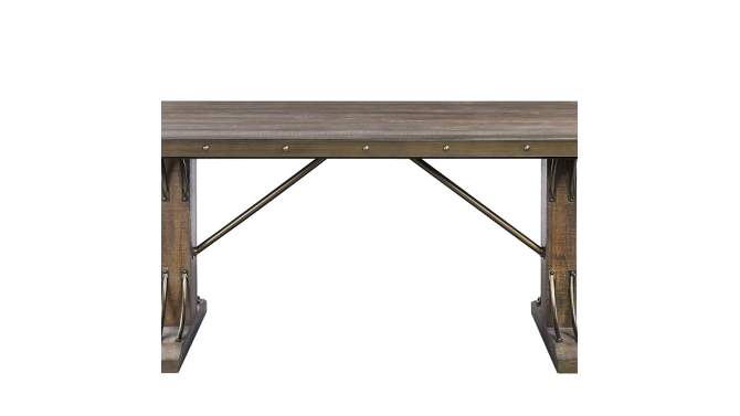 78&#34; Raphaela Dining Table Weathered Cherry Finish - Acme Furniture, 2 of 6, play video