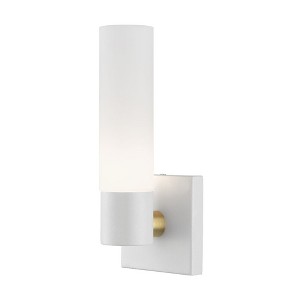Livex Lighting Aero 1 - Light Sconce in  Textured White - 1 of 2