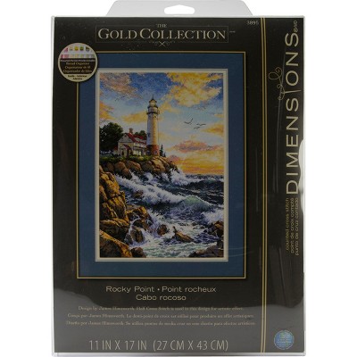 Dimensions Gold Collection Counted Cross Stitch Kit 11"X17"-Rocky Point (18 Count)