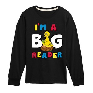 Boys' - Sesame Street - Big Reader Long Sleeve Graphic T-Shirt - 1 of 3