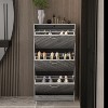 Famapy 3-Tiers Entryway Shoe Cabinet With Flipped Drawers - image 3 of 4