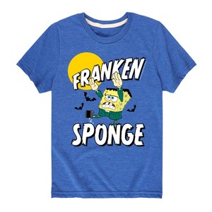 Boys' - SpongeBob SquarePants - Franken Sponge Short Sleeve Graphic T-Shirt - 1 of 4