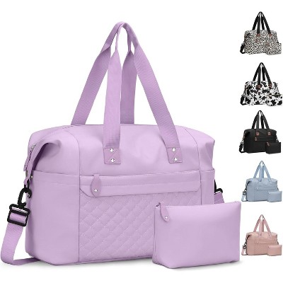 Waterproof Weekender Overnight Duffle Bag, Carry On Personal Item, Gym Travel Luggage with Toiletry Kit