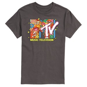 Men's - MTV - Logo Retro Collage Short Sleeve Graphic T-Shirt - 1 of 4