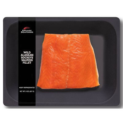 Encore Foods Wild Alaskan Sockeye Salmon Fillet - 8oz