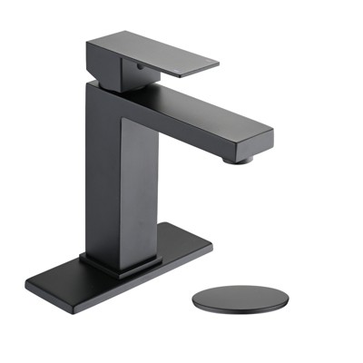 ONWITH Bathroom Faucet Single Hole, Single Handle Stainless Steel Faucet for Bathroom Sink