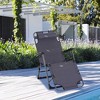 Resenkos Lounge Chair Outdoor, Patio Lounge Chair,Folding Chaise Lounge Chair for Outside, 2-in-1 Tanning Chair with Pillow & Pocket, Red - 3 of 4
