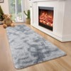 Plush Fuzzy Rugs Ultra Soft Fluffy Furry Rugs Non Slip Non Shedding Area Rug Indoor Carpet Nursery Rugs for Kids Room Bedroom Home Decor - 2 of 4
