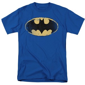 Men's Batman Distressed Shield T-Shirt - 1 of 4