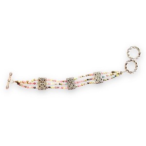 Michelle Marie Boutiques Vibrant Tourmaline Triple Strand Gemstone  Bracelet - 1 of 4