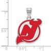 Black Bow Jewelry Sterling Silver New Jersey Devils NHL Large Pendant - 2 of 3
