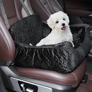 Unique Bargains Dog Car Seat Booster for Small Medium Dogs Safe and Comfortable Cat Backpack with Seat Belt for Easy Cleaning - 1 of 4