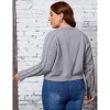 Coolmee Plus Size Cardigan Bolero Shrug for Women Button Down Long Sleeve Sweater Knit for Dresses Jeans - 3 of 4