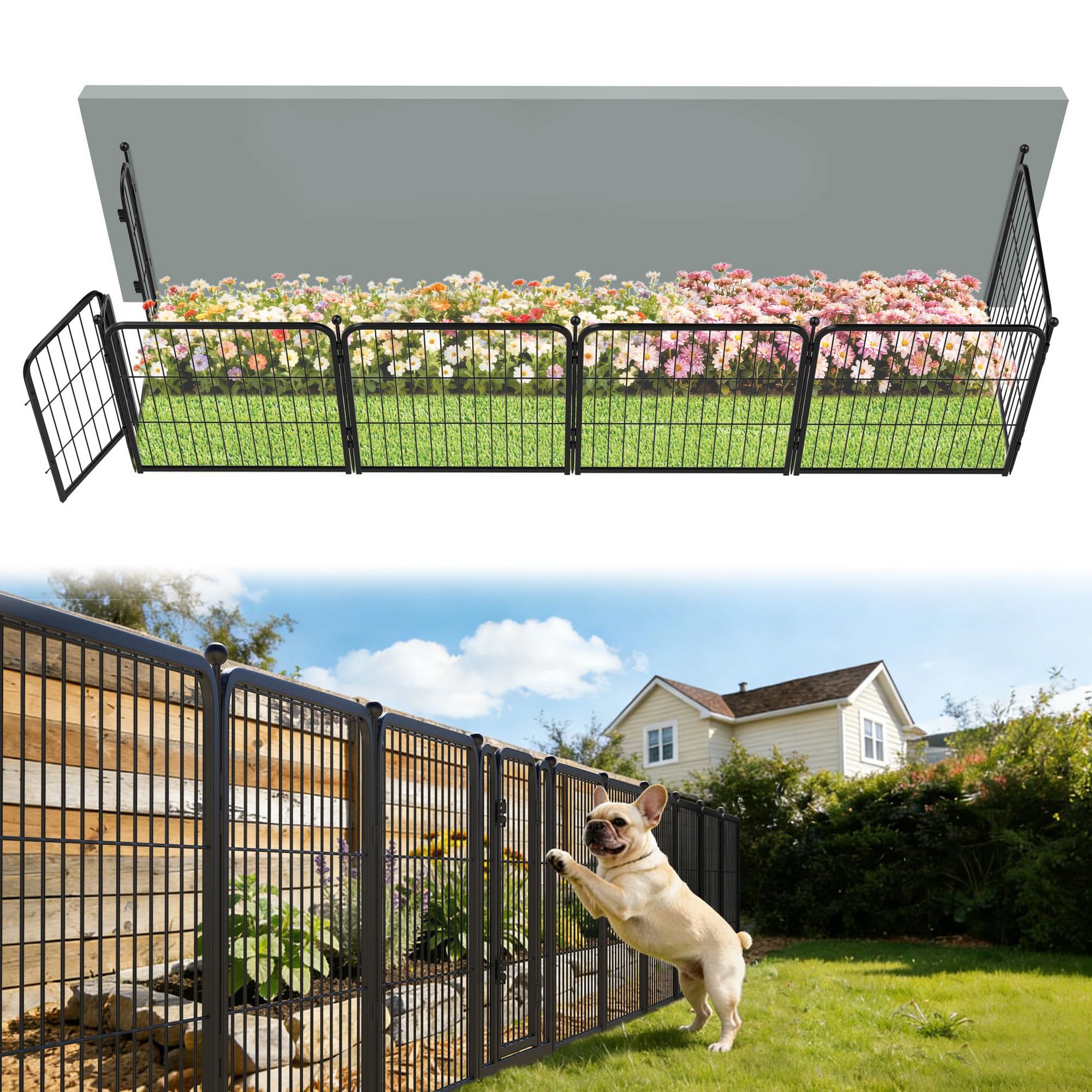 FXW Garden Fence Outdoor for The Yard