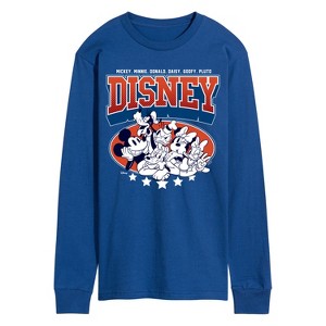 Men's - Disney - Mickey And Friends Americana Long Sleeve Graphic T-Shirt - 1 of 3
