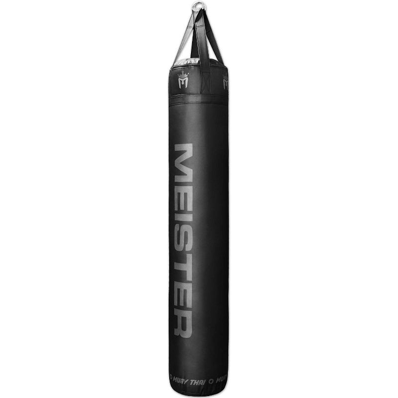 Meister Filled Muay Thai Heavy Bag - 110lbs Black, 1 of 5