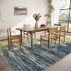 Large Living Room Rug Washable Modern Floral Accent Carpet with Non-Slip Backing, Ultra-Soft Low Pile Floor Cover for Dining Room - 2 of 4