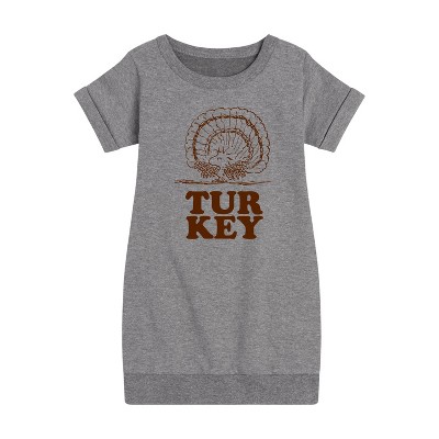 - Peanuts - Woodstock Turkey Graphic Short Sleeve Fleece Dress