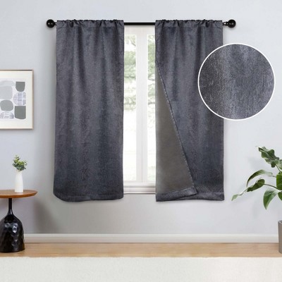 Bohemian Textured Room Darkening Semi-Blackout Curtains, Set of 2 by Blue Nile Mills